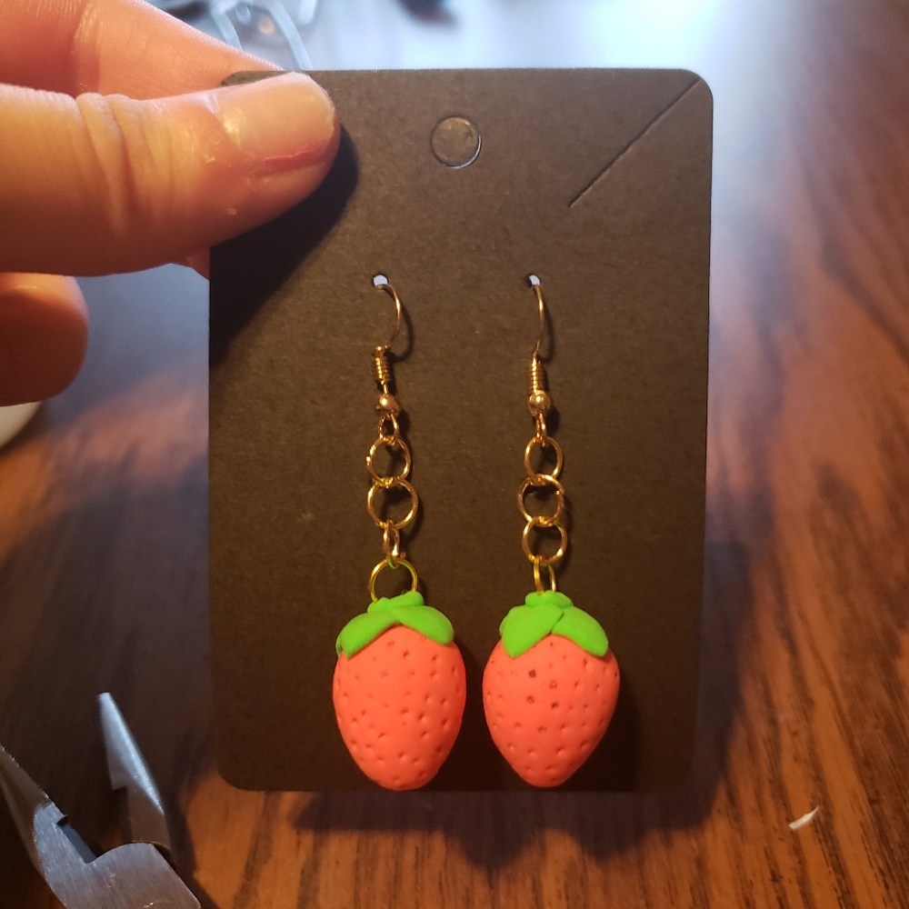 Sweet Strawberry Earrings